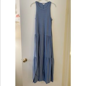 Gap periwinkle blue cotton maxi dress size small